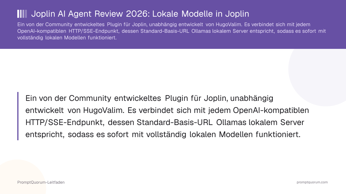Joplin AI Agent Review 2026: Lokale Modelle in Joplin