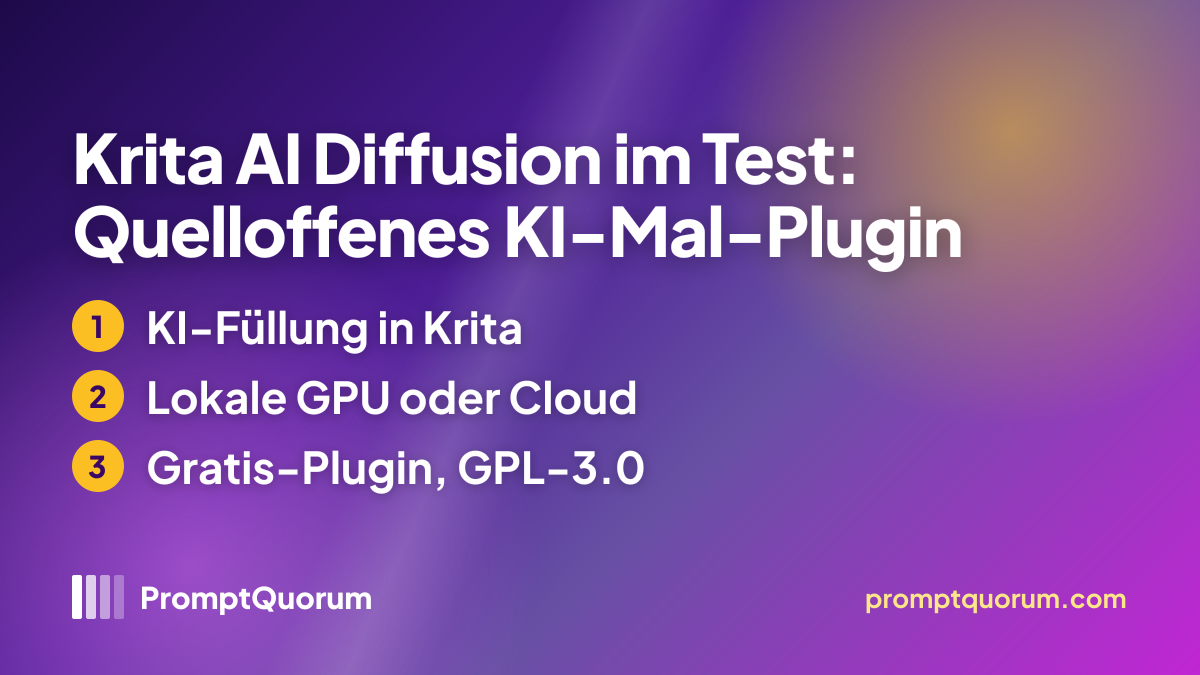 Krita AI Diffusion im Test: Quelloffenes KI-Mal-Plugin
