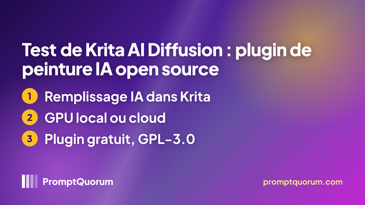 Test de Krita AI Diffusion : plugin de peinture IA open source