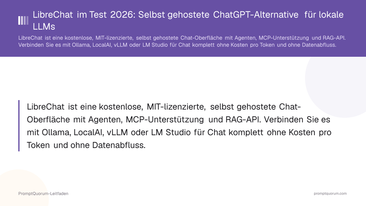 LibreChat im Test 2026: Selbst gehostete ChatGPT-Alternative für lokale LLMs