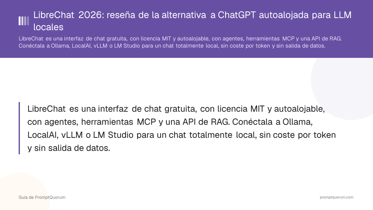 LibreChat 2026: reseña de la alternativa a ChatGPT autoalojada para LLM locales