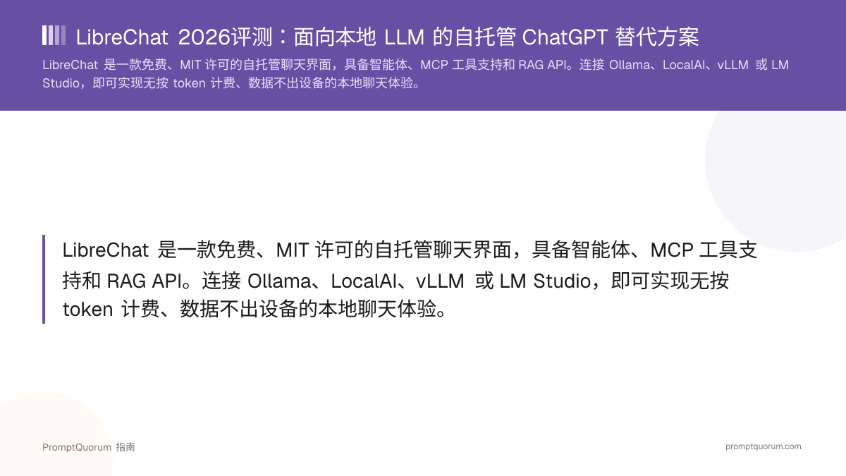 LibreChat 2026评测:面向本地 LLM 的自托管 ChatGPT 替代方案
