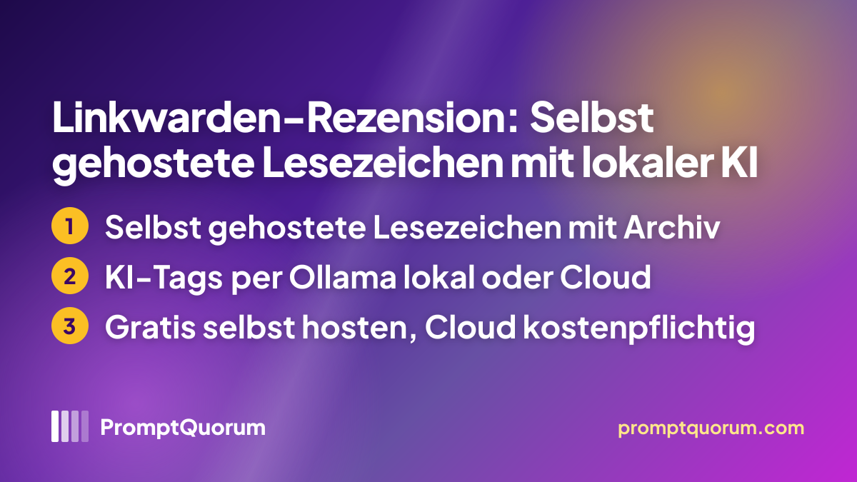 Linkwarden-Rezension: Selbst gehostete Lesezeichen mit lokaler KI