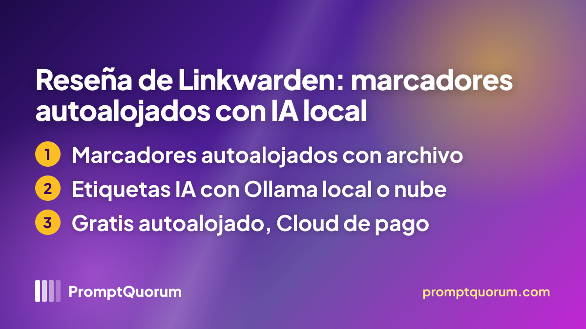 Reseña de Linkwarden: marcadores autoalojados con IA local