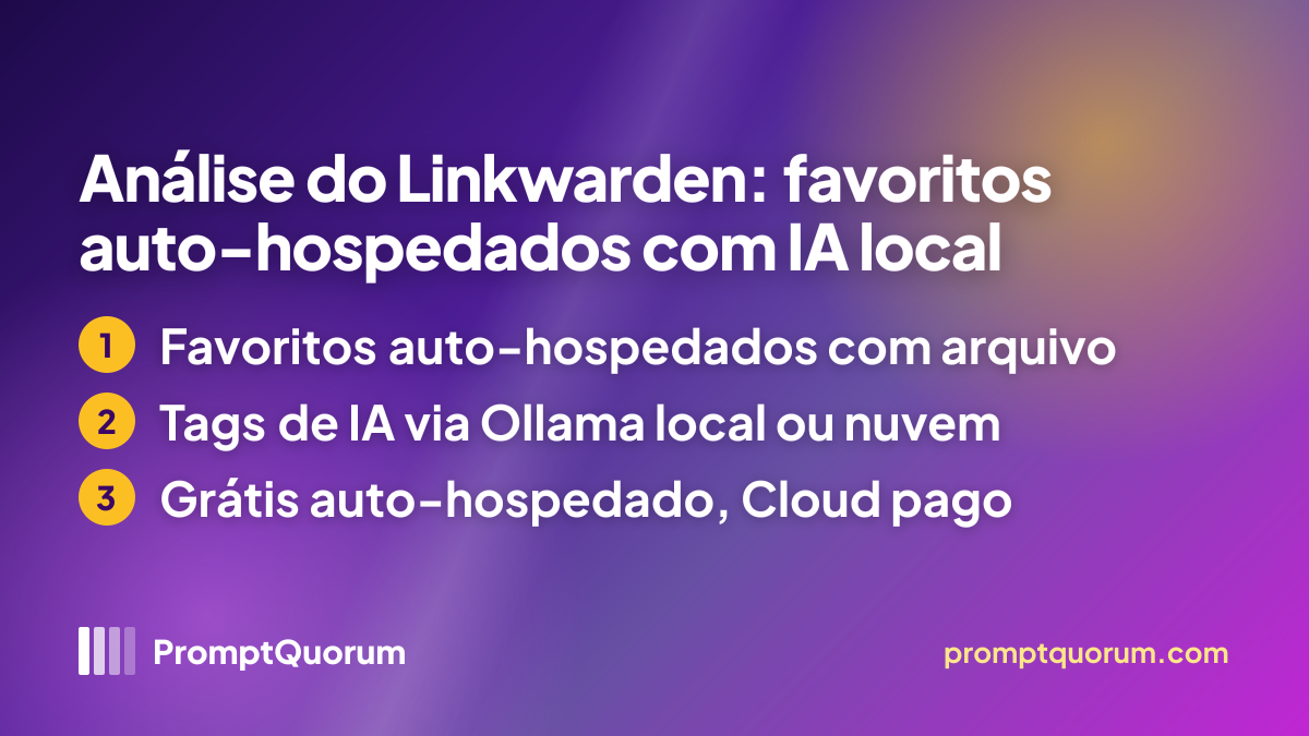 Análise do Linkwarden: favoritos auto-hospedados com IA local