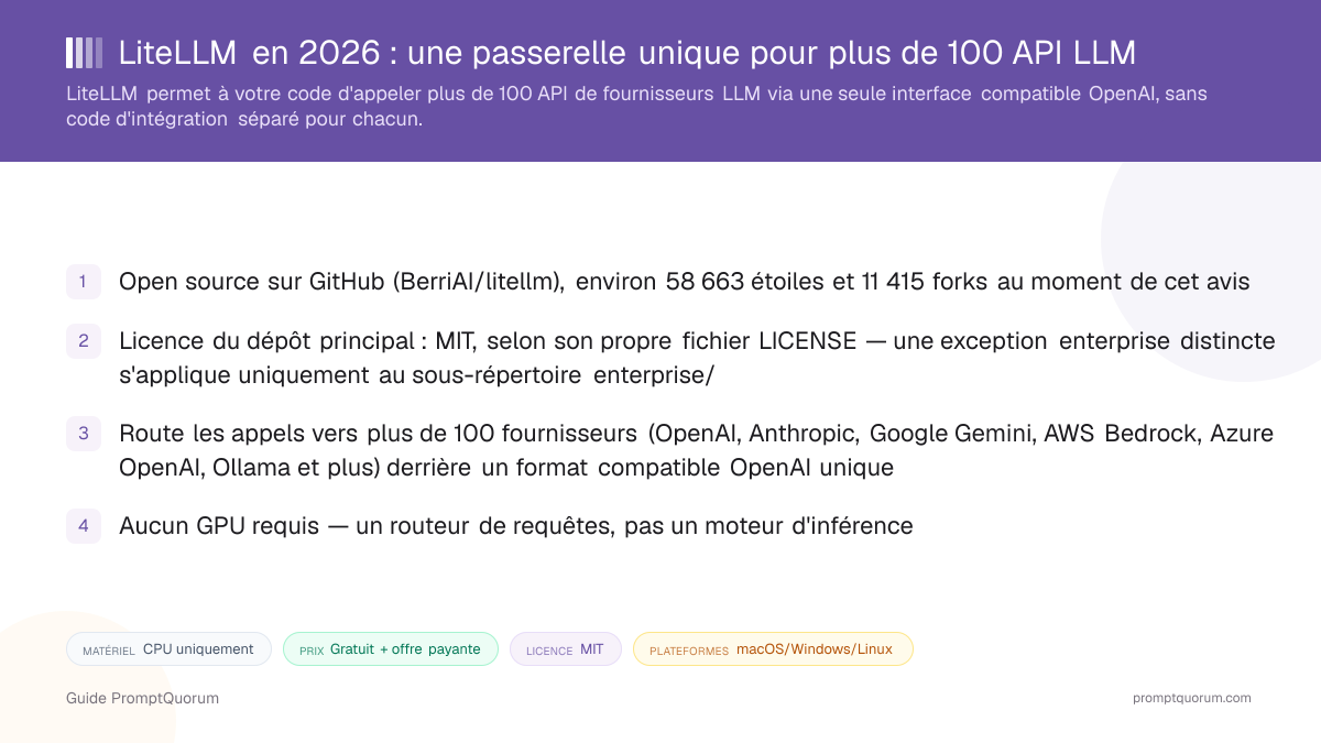 LiteLLM en 2026 : une passerelle unique pour plus de 100 API LLM