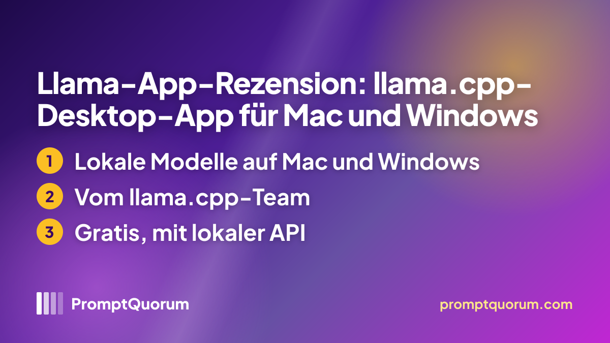 Llama-App-Rezension: llama.cpp-Desktop-App für Mac und Windows