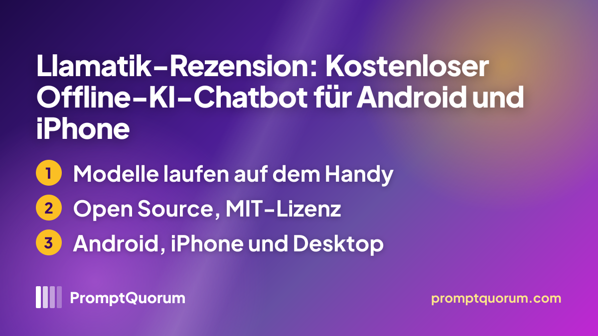 Llamatik-Rezension: Kostenloser Open-Source-Offline-KI-Chatbot für Android, iPhone und Desktop