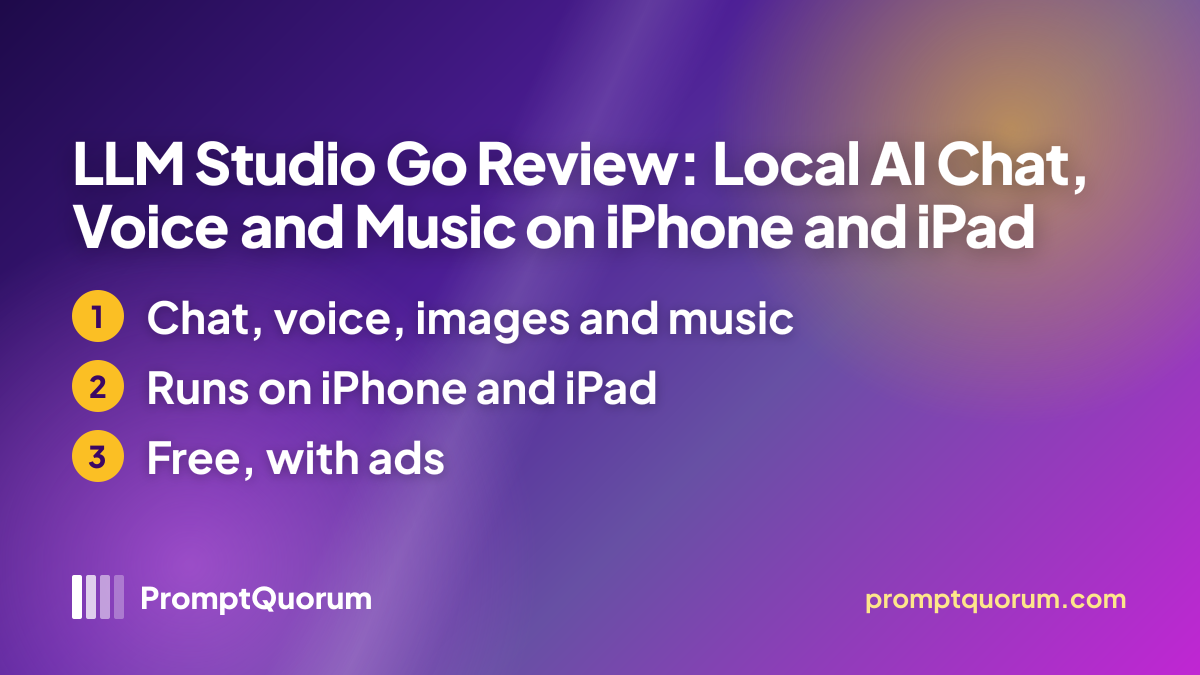 LLM Studio Go Review: Local AI Chat, Voice and Music on iPhone and iPad