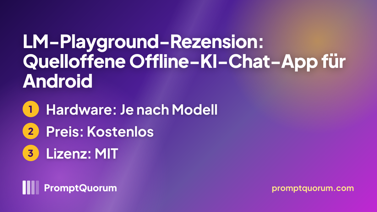 LM-Playground-Rezension: Quelloffene Offline-KI-Chat-App für Android