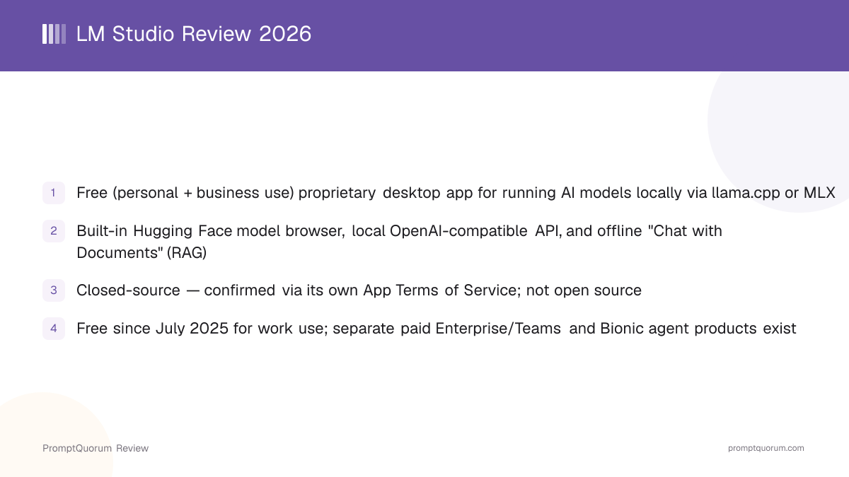 LM Studio Review 2026: The GUI-First Local AI Desktop App