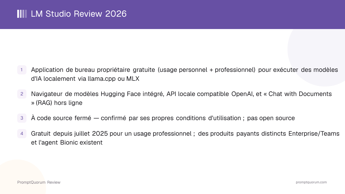 LM Studio Review 2026 : l'application de bureau IA locale GUI-first