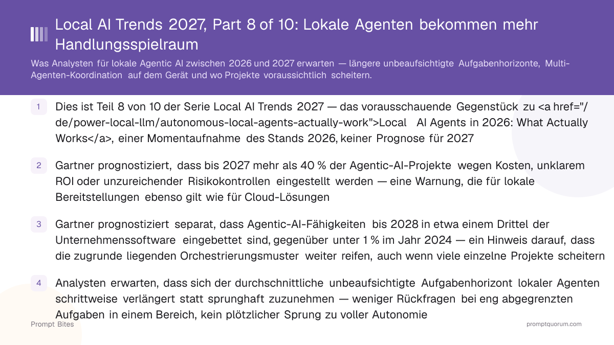Local AI Trends 2027, Part 8 of 10: Lokale Agenten bekommen mehr Handlungsspielraum
