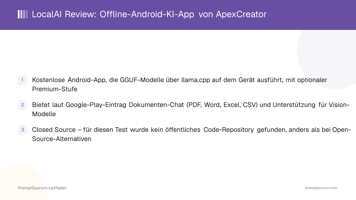 LocalAI im Test (2026): ApexCreators Offline-KI-Chat-App für Android