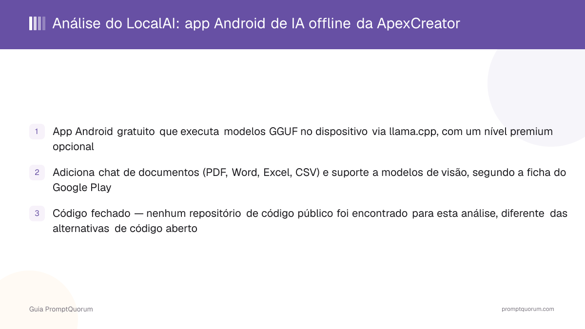 LocalAI em Análise (2026): App de Chat com IA Offline da ApexCreator para Android