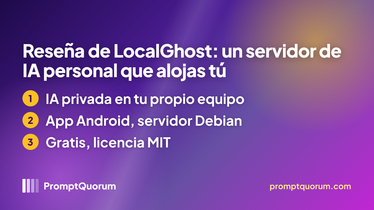 Reseña de LocalGhost: un servidor de IA personal que alojas tú