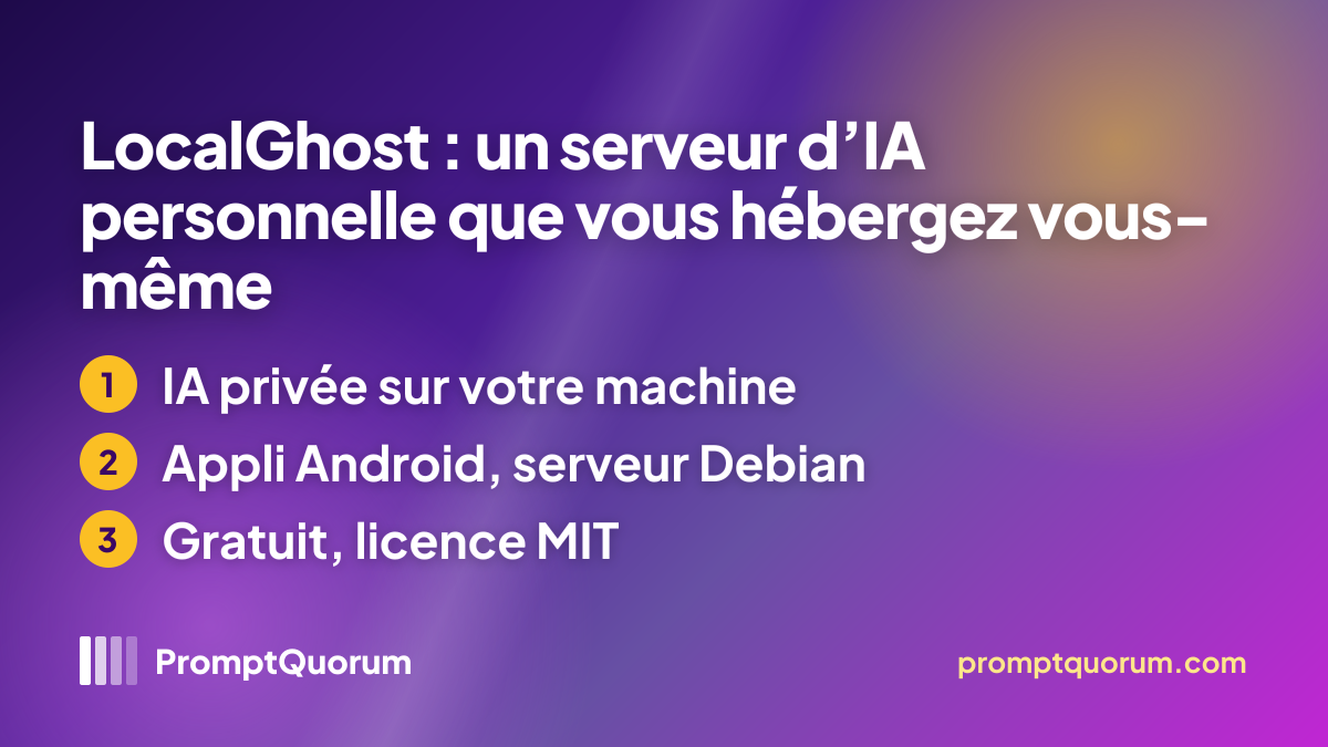LocalGhost : un serveur d’IA personnelle que vous hébergez vous-même