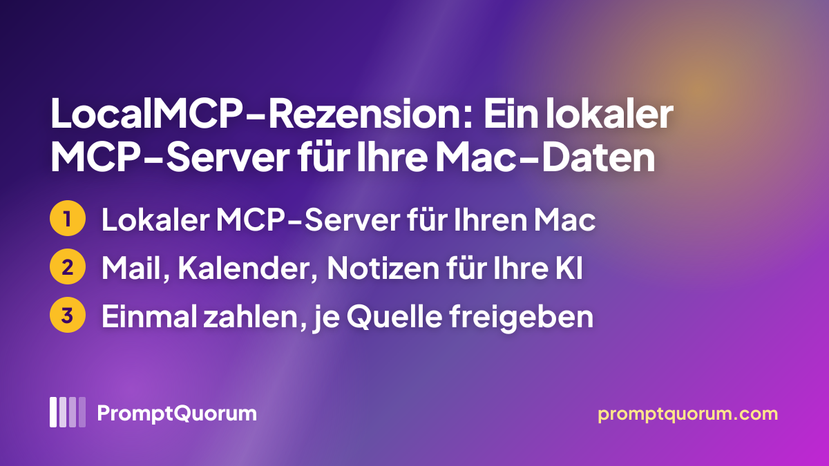 LocalMCP-Rezension: Ein lokaler MCP-Server für Ihre Mac-Daten