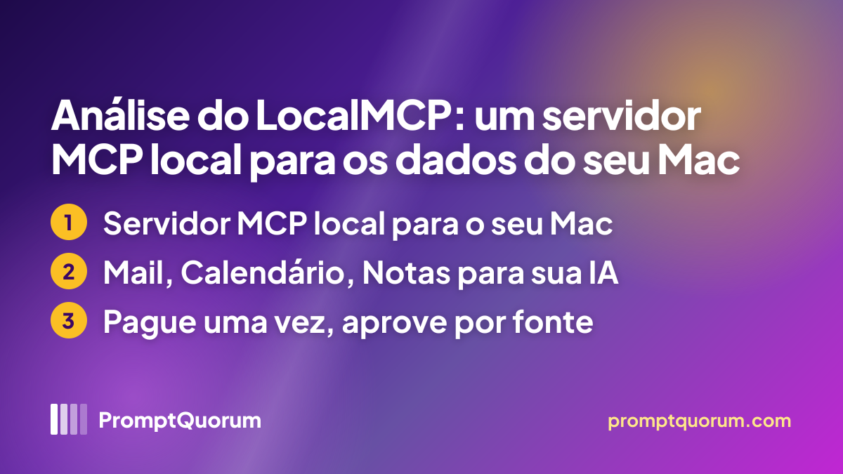 Análise do LocalMCP: um servidor MCP local para os dados do seu Mac