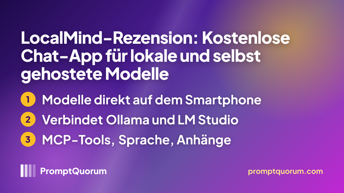 LocalMind-Rezension: Kostenlose Chat-App für lokale und selbst gehostete Modelle