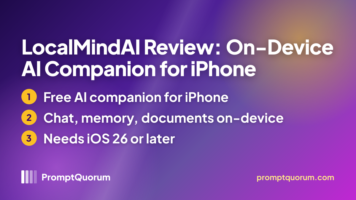 LocalMindAI Review: On-Device AI Companion for iPhone