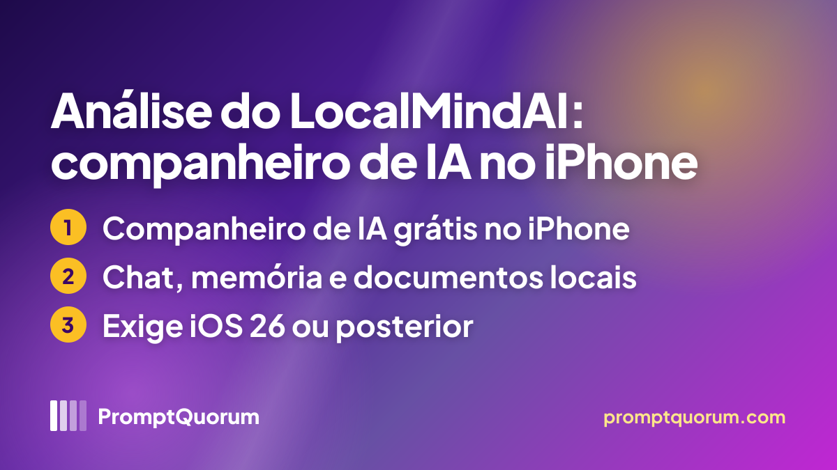 Análise do LocalMindAI: companheiro de IA no iPhone
