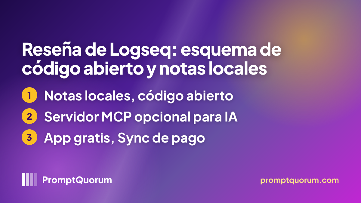 Reseña de Logseq: esquema de código abierto y notas locales