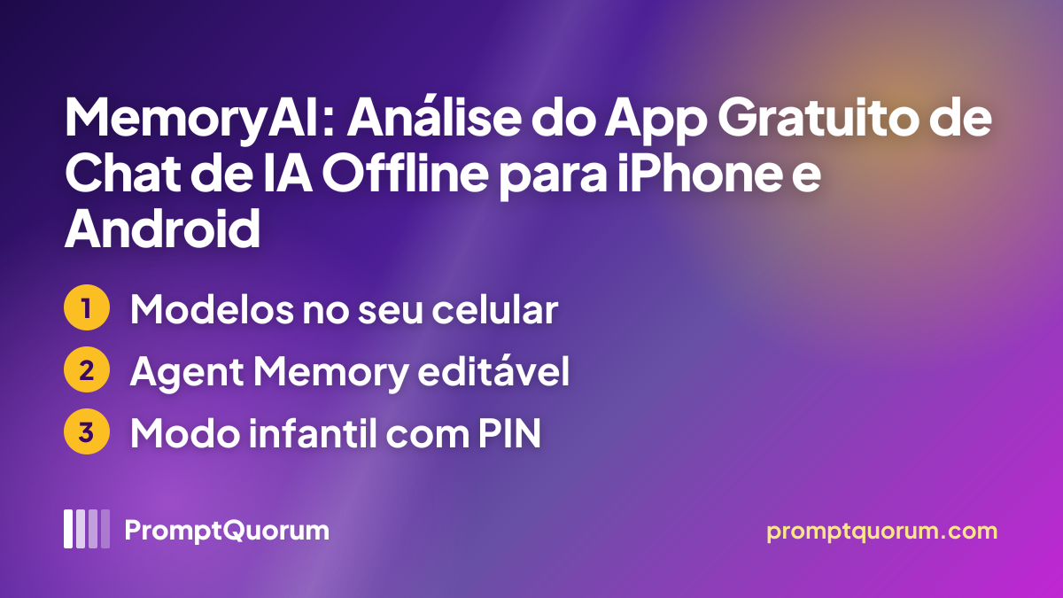MemoryAI: Análise do App Gratuito de Chat de IA Offline para iPhone e Android