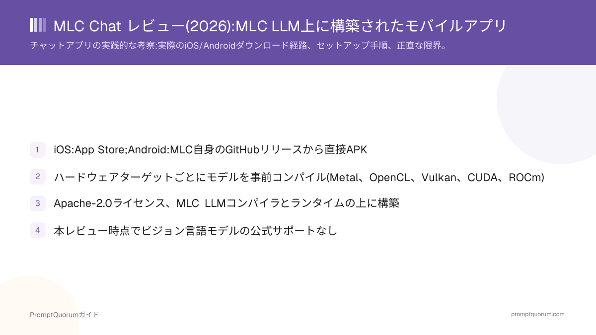 MLC Chat レビュー:MLC LLM上に構築されたモバイルアプリを正直に評価する