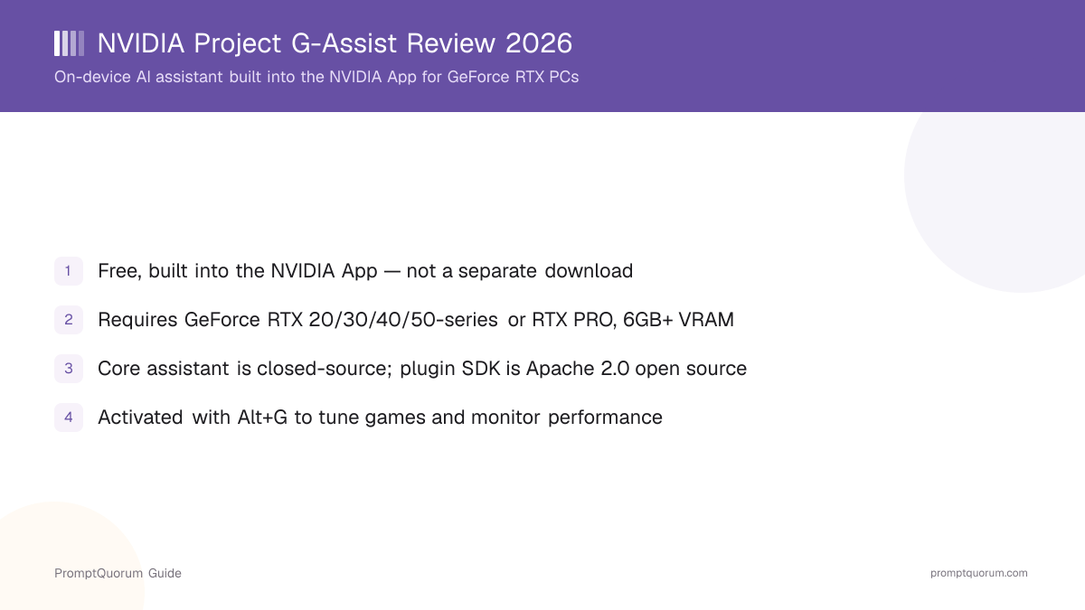 NVIDIA Project G-Assist Review: On-Device RTX AI Assistant, Requirements, and Setup