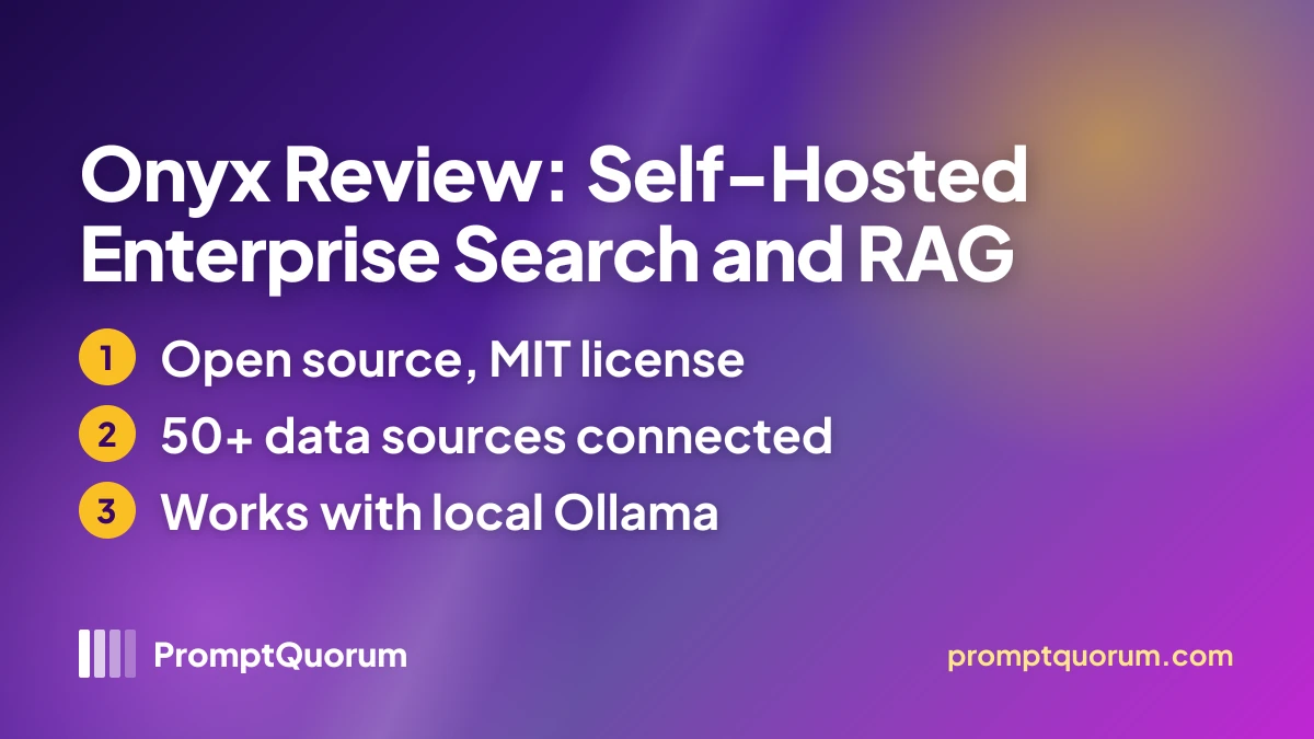 Onyx Review: Self-Hosted Enterprise Search and RAG (Formerly Danswer)