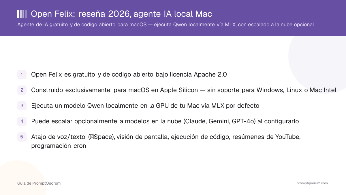Open Felix: reseña del agente de IA local para Mac