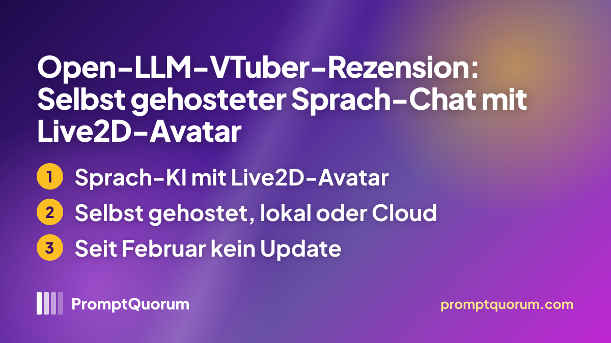 Open-LLM-VTuber-Rezension: Selbst gehosteter Sprach-Chat mit Live2D-Avatar