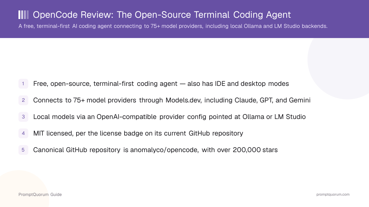 OpenCode Review: The Open-Source Terminal Coding Agent