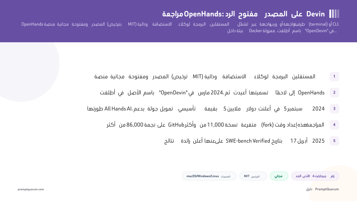 مراجعة OpenHands: الرد مفتوح المصدر على Devin