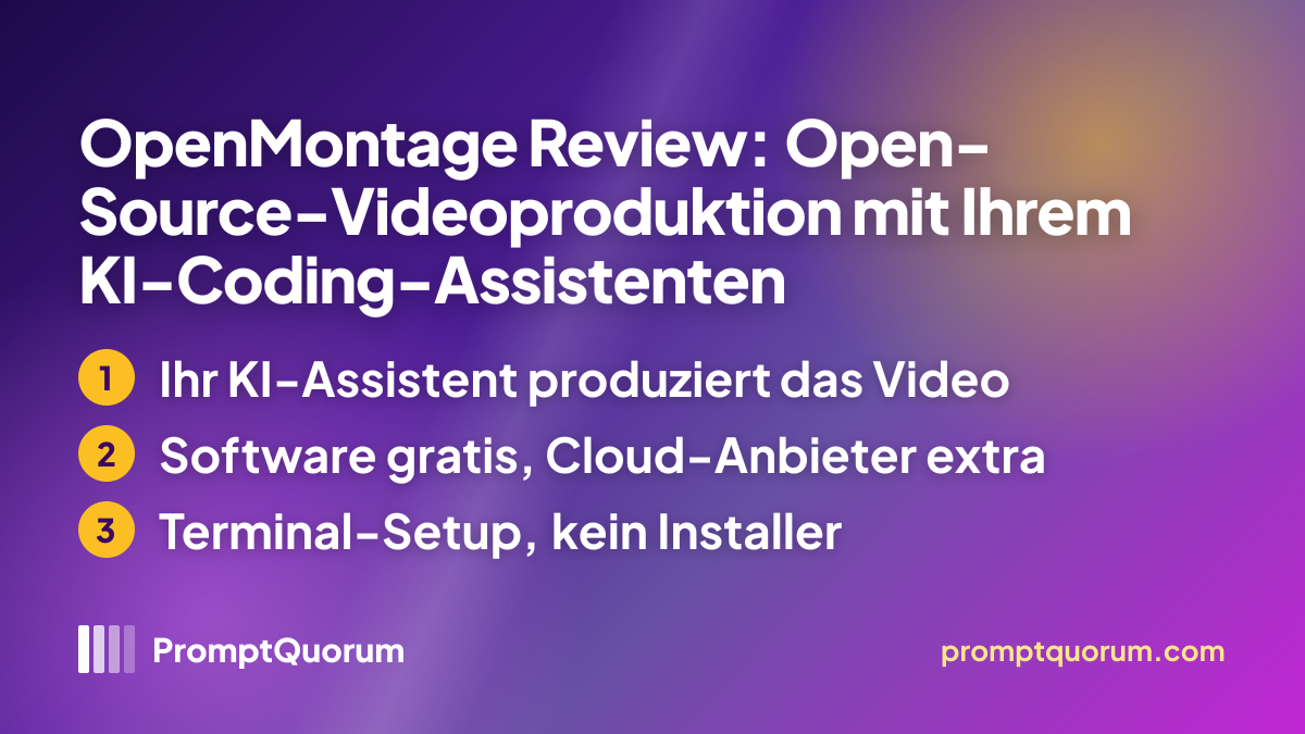 OpenMontage Review: Open-Source-Videoproduktion mit Ihrem KI-Coding-Assistenten