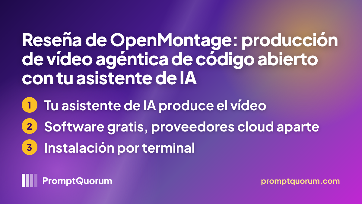 Reseña de OpenMontage: producción de vídeo agéntica de código abierto con tu asistente de programación con IA