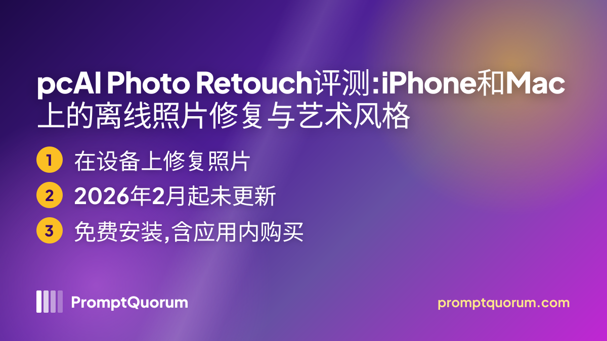 pcAI Photo Retouch评测:iPhone和Mac上的离线照片修复与艺术风格