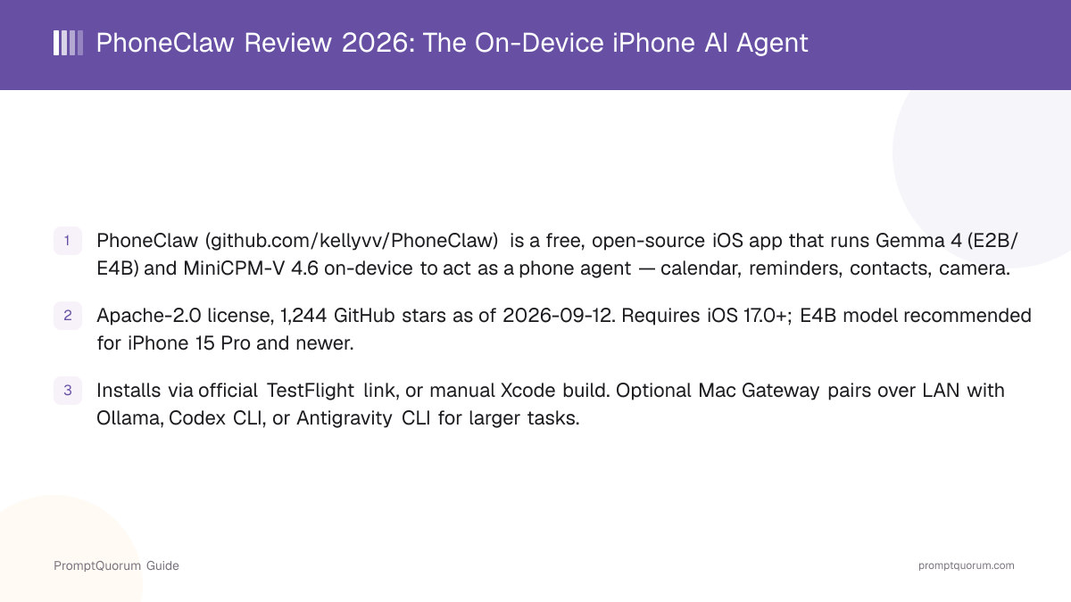PhoneClaw Review 2026: The On-Device iPhone AI Agent