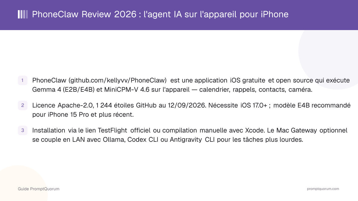 PhoneClaw Review 2026 : l'agent IA sur l'appareil pour iPhone