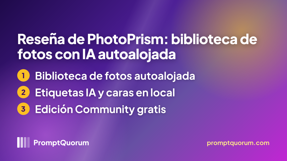 Reseña de PhotoPrism: biblioteca de fotos con IA autoalojada