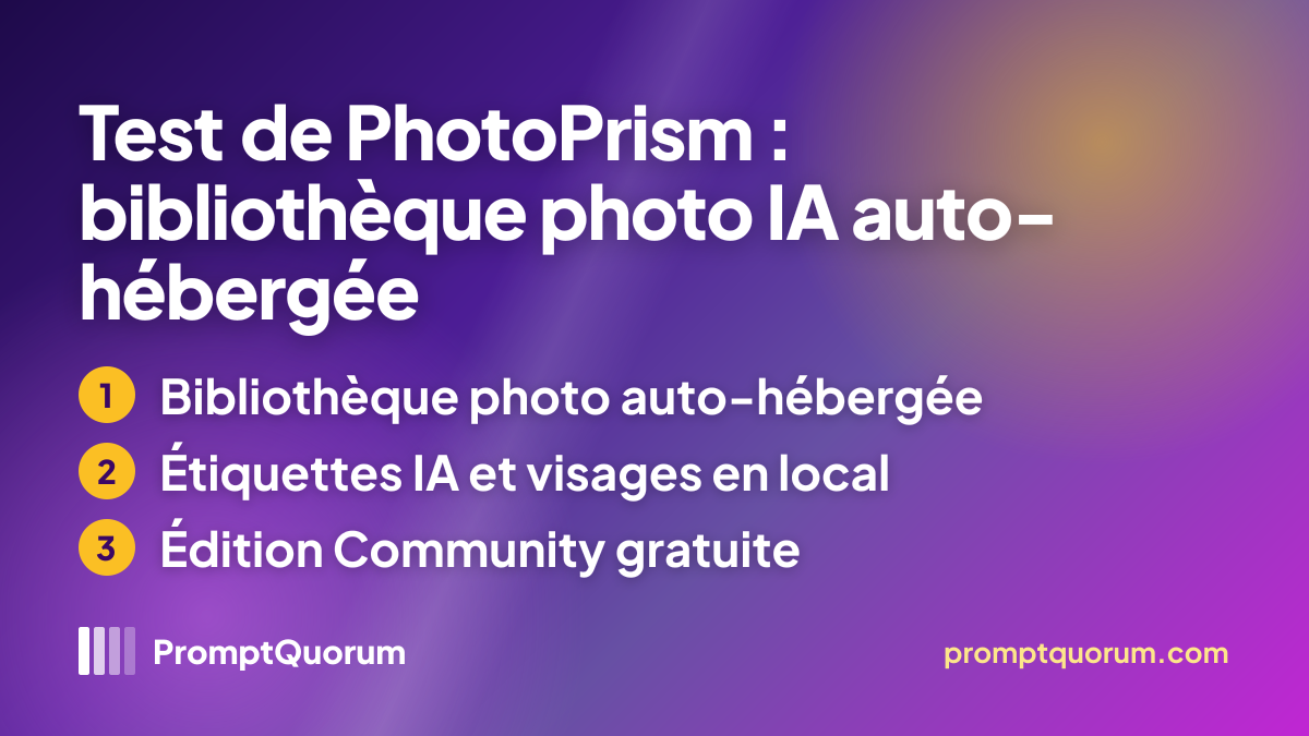 Test de PhotoPrism : bibliothèque photo IA auto-hébergée