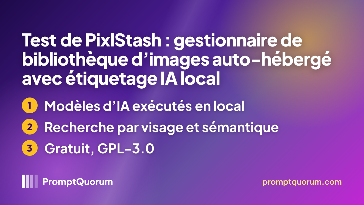 Test de PixlStash : gestionnaire de bibliothèque d’images auto-hébergé avec étiquetage IA local