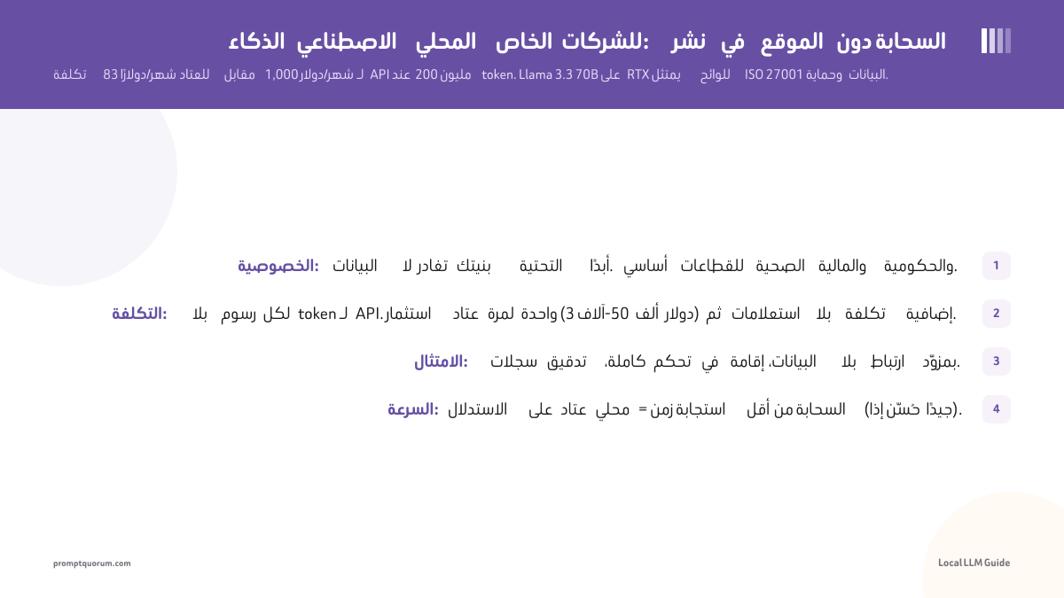 الذكاء الاصطناعي المحلي الخاص للشركات: نشر في الموقع دون السحابة