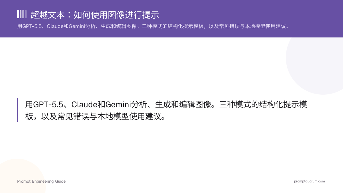 超越文本:如何使用图像进行提示