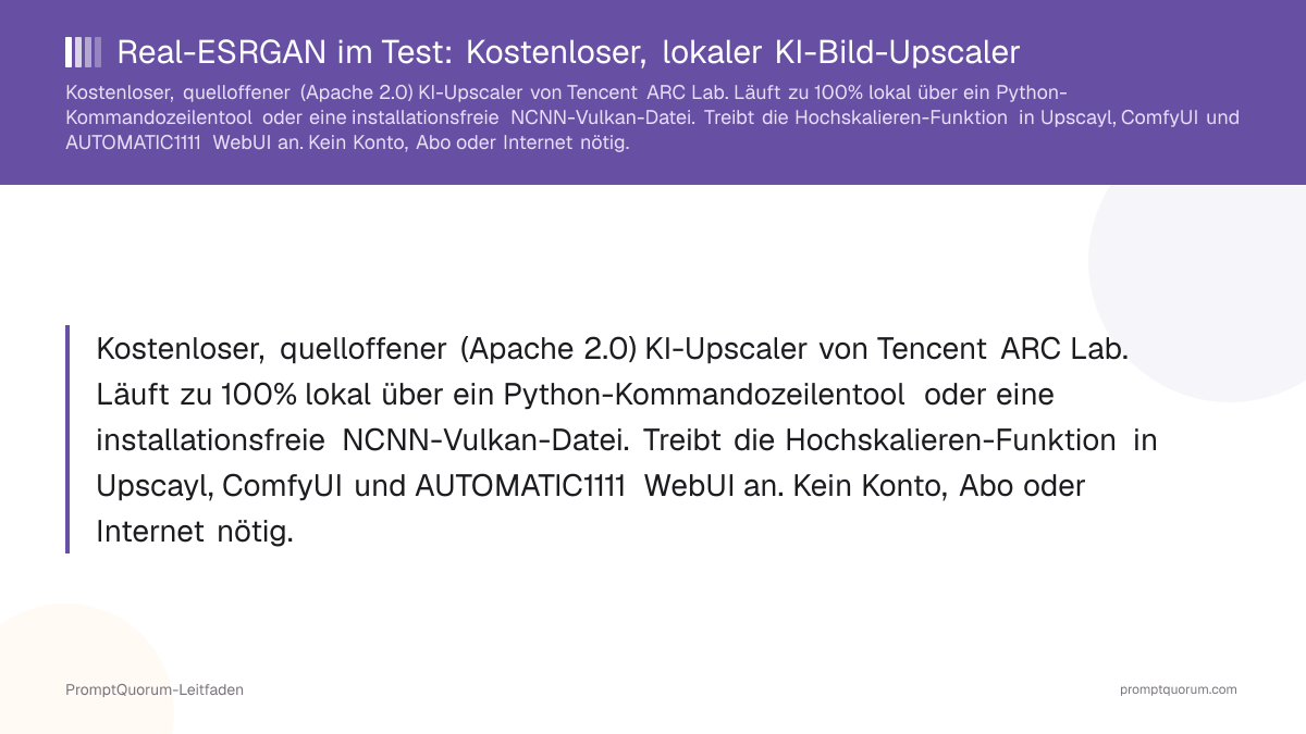 Real-ESRGAN im Test: Kostenloser, lokaler KI-Bild-Upscaler