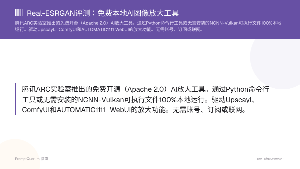 Real-ESRGAN评测:免费本地AI图像放大工具