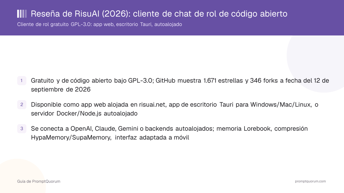Reseña de RisuAI (2026): cliente de chat de rol de código abierto