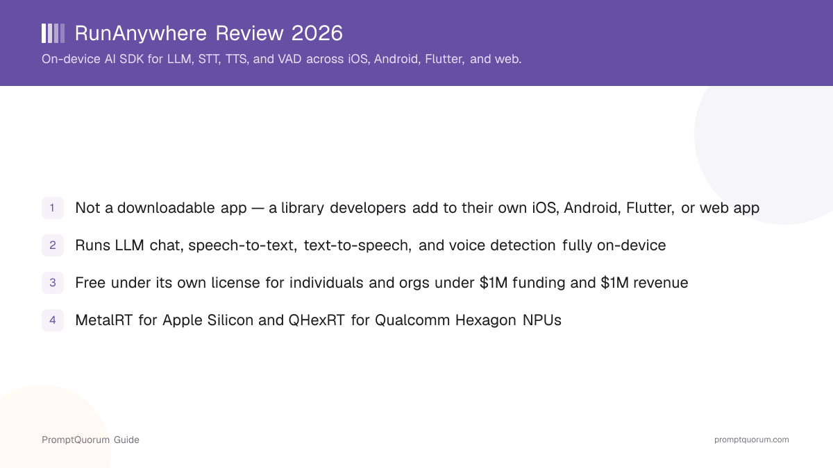RunAnywhere Review 2026: On-Device AI SDK for LLM, STT, TTS, and VAD
