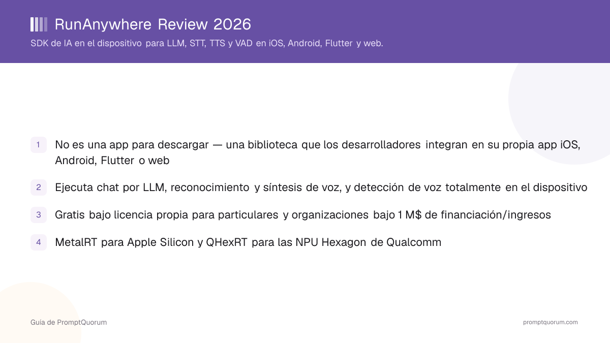 RunAnywhere Review 2026: SDK de IA en el dispositivo para LLM, STT, TTS y VAD